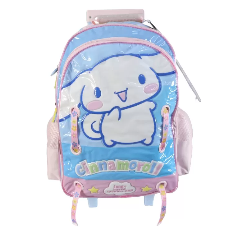 Mochila Escolar Cresko 2026 Cinnamoroll 18" con Carro Art.SR2703
